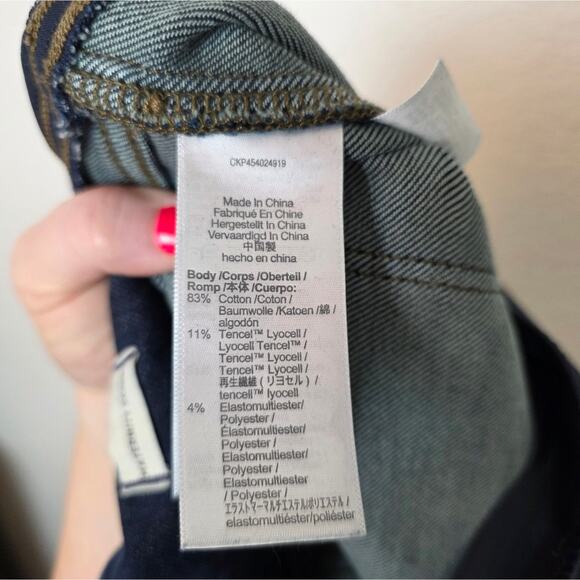 MADEWELL Maternity Over-the-Belly Skinny Jeans In Orland Wash Size 29 - Picture 8 of 9